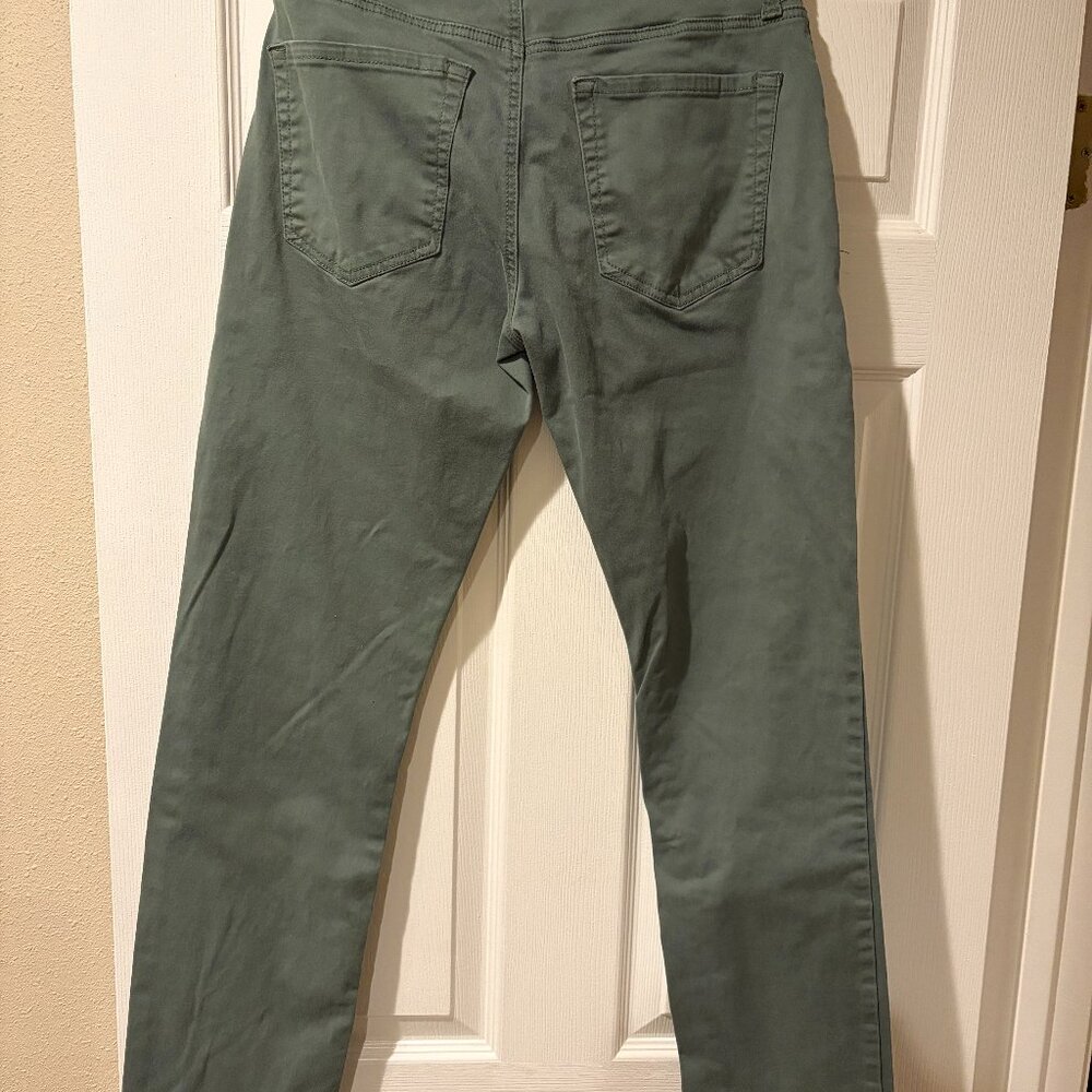 Lucky Brand 121 Slim Straight Jeans Mens 31x32 Green Denim Pants Stretch - Picture 5 of 6